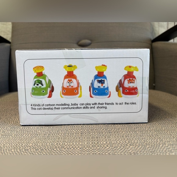 4 ALASOU Animal Car Toys for Toddlers Pressure Powered Vehicles 18 Months + - Picture 1 of 5